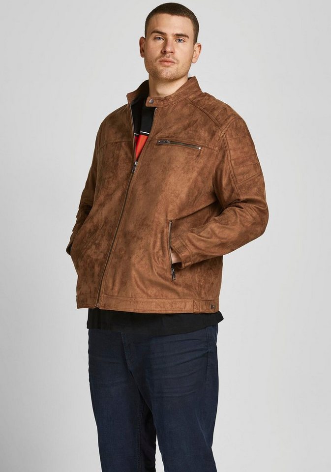 Jack & Jones PlusSize Bikerjacke ROCKY JACKET bis Größe 6XL günstig online kaufen