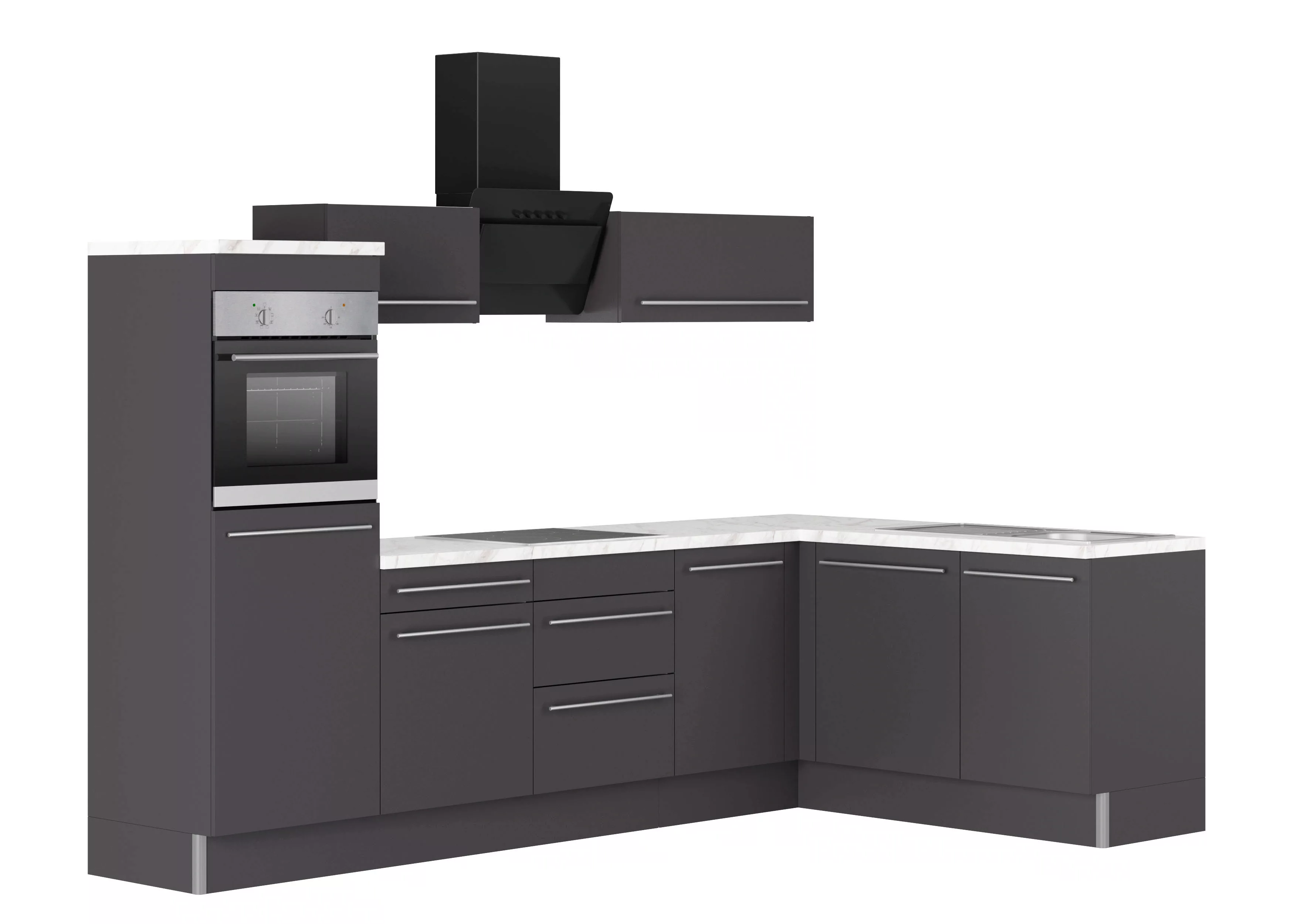KOCHSTATION Küche "KS-Bern2", Stellmaße 295 x 175 cm, wahlweise mit E-Gerät günstig online kaufen