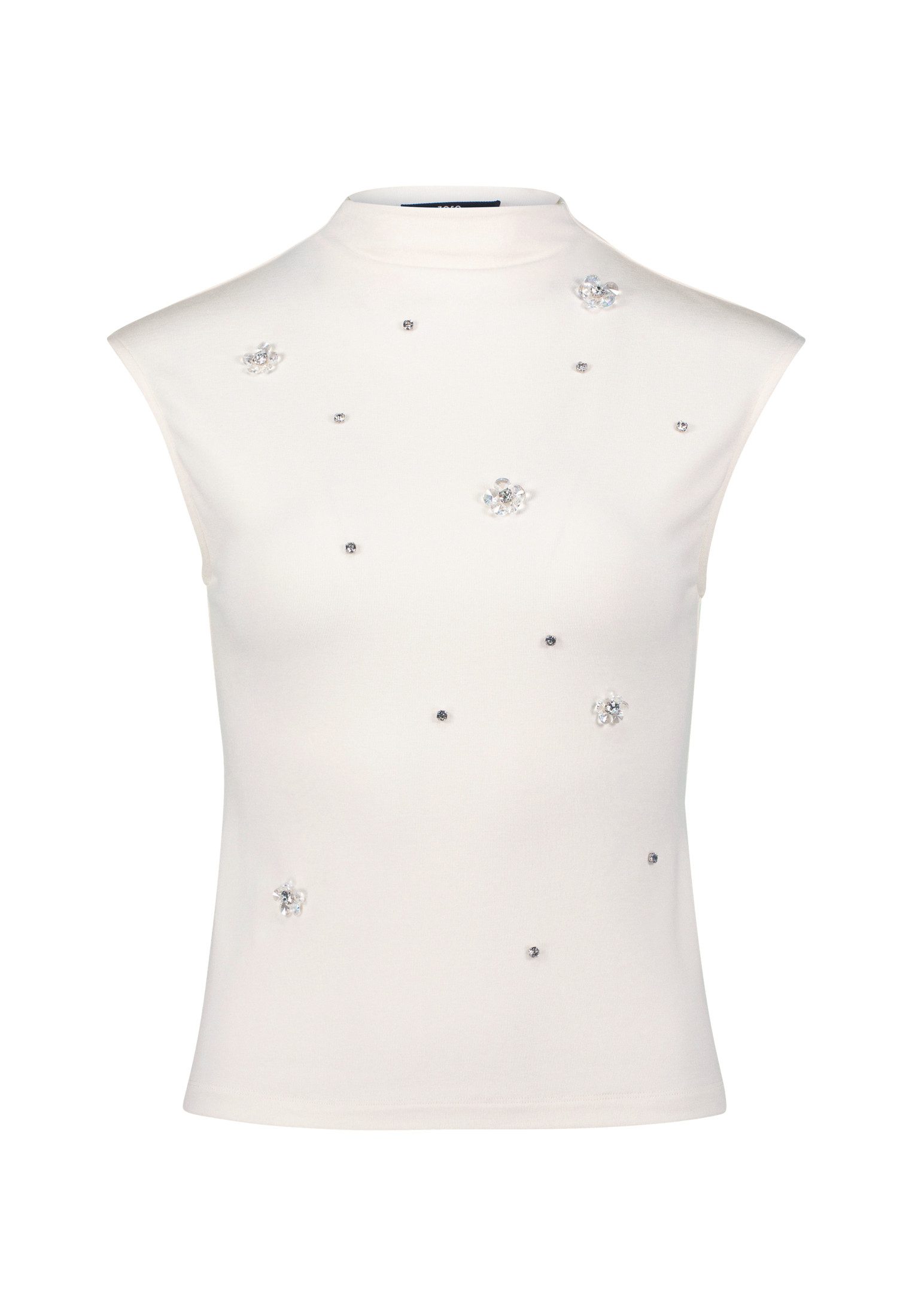 Zero Kurzarmshirt "zero Damen Shirt mit Strass und Blumen", (1 tlg.), Ziers günstig online kaufen
