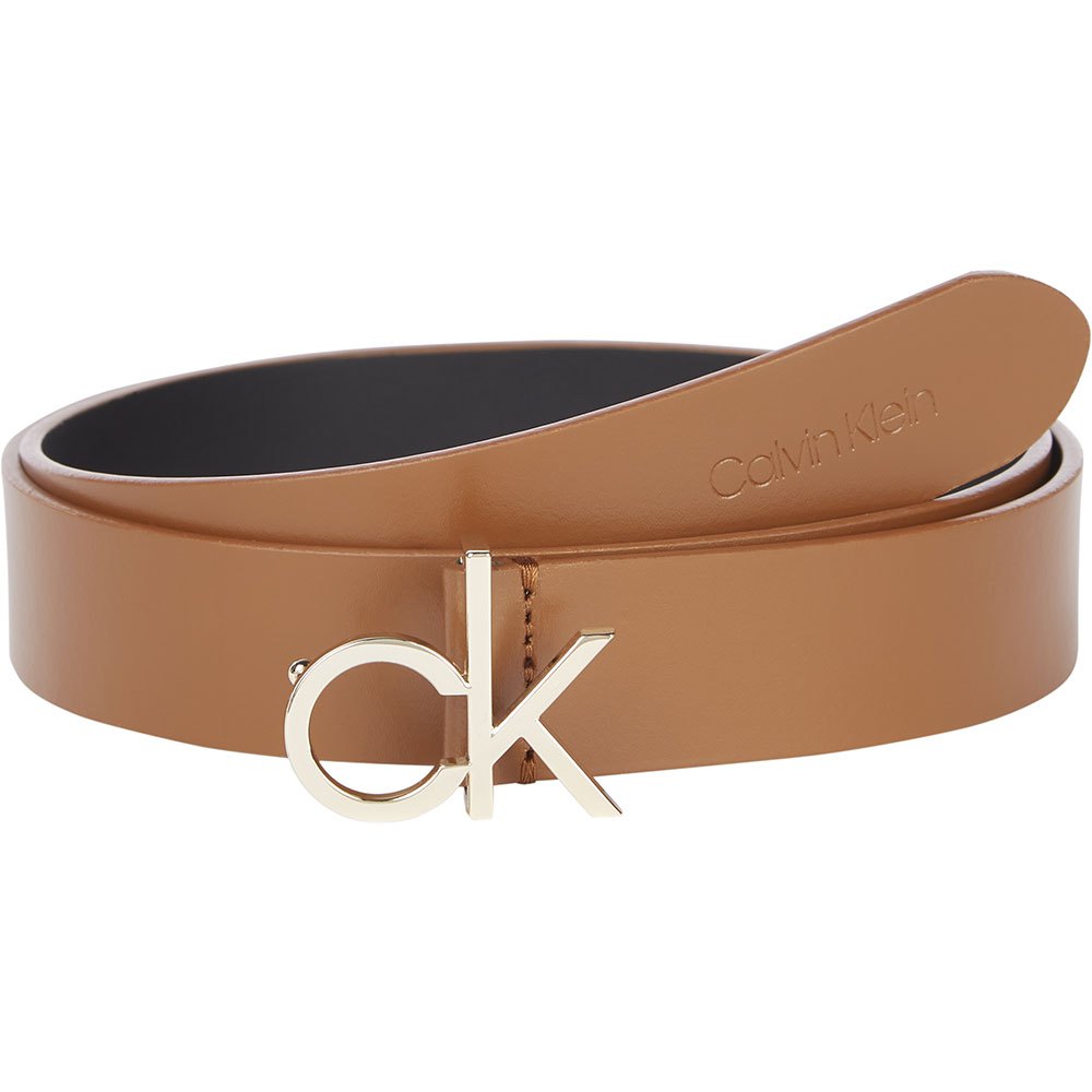 Calvin Klein Accessories Logo 30mm Gürtel 80 cm Cognac günstig online kaufen