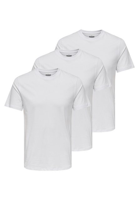 ONLY & SONS T-Shirt 3er Pack MAX (Spar-Set, 3-tlg) T-Shirt - Baumwolle - At günstig online kaufen