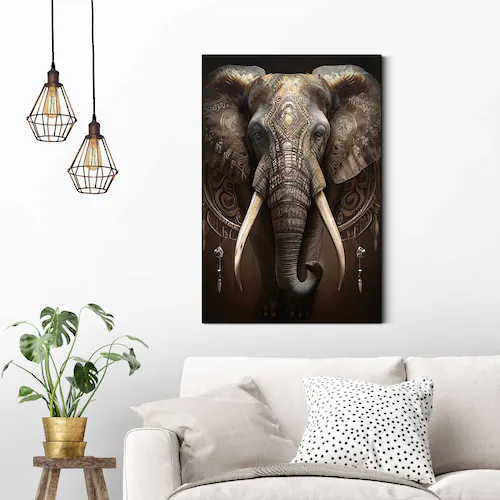 Reinders! Wandbild »Decorated Elephant« günstig online kaufen