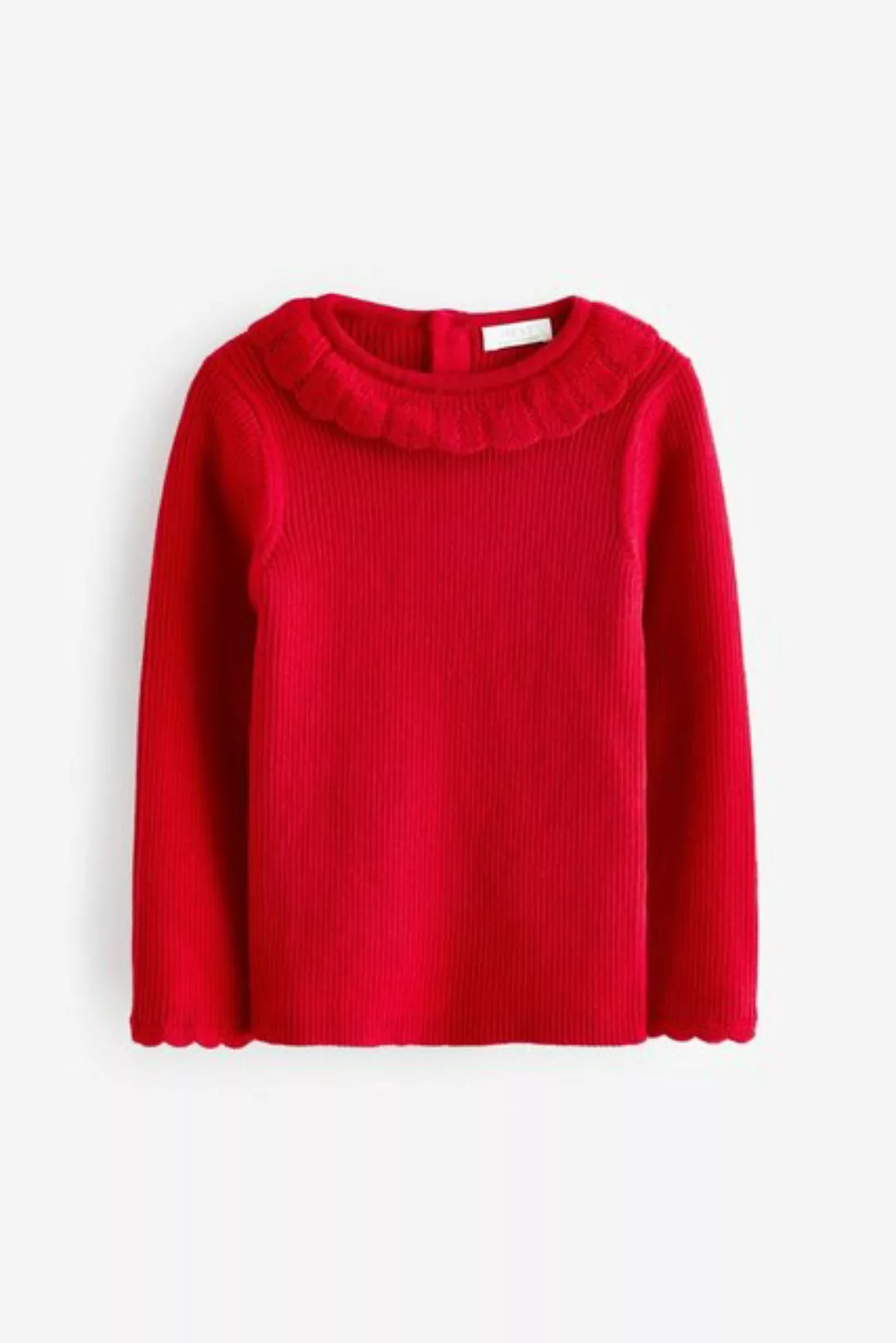 Next Rundhalspullover Pullover mit Rüschenkragen (1-tlg) günstig online kaufen