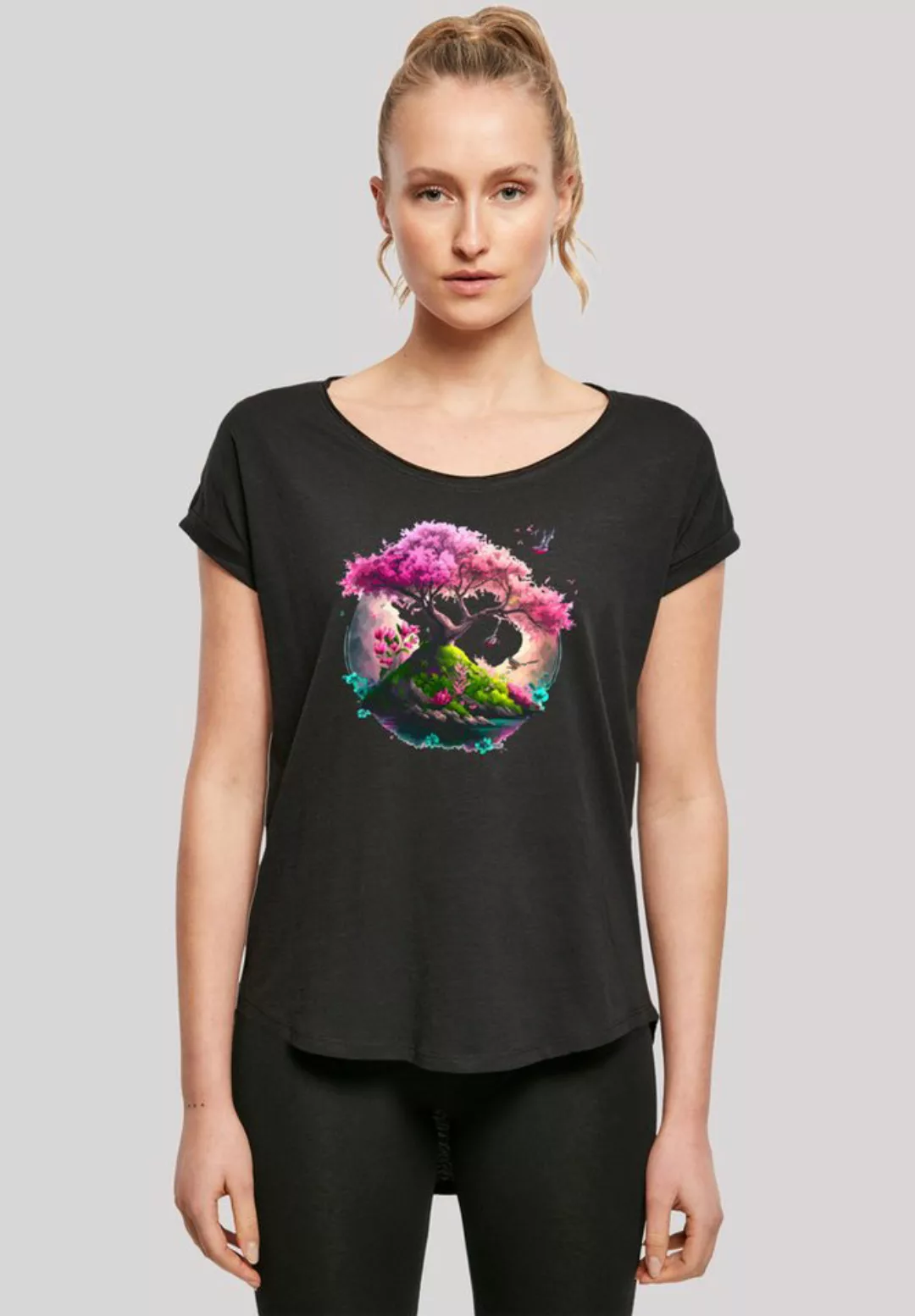 F4NT4STIC T-Shirt Kirschblüten Baum Print günstig online kaufen