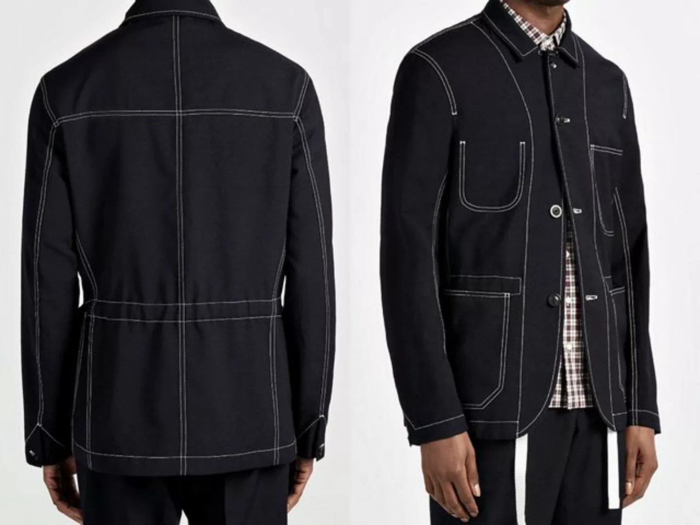 Joseph Joseph Sakko JOSEPH London Seersucker Albury Jacket Coat Mantel Jack günstig online kaufen