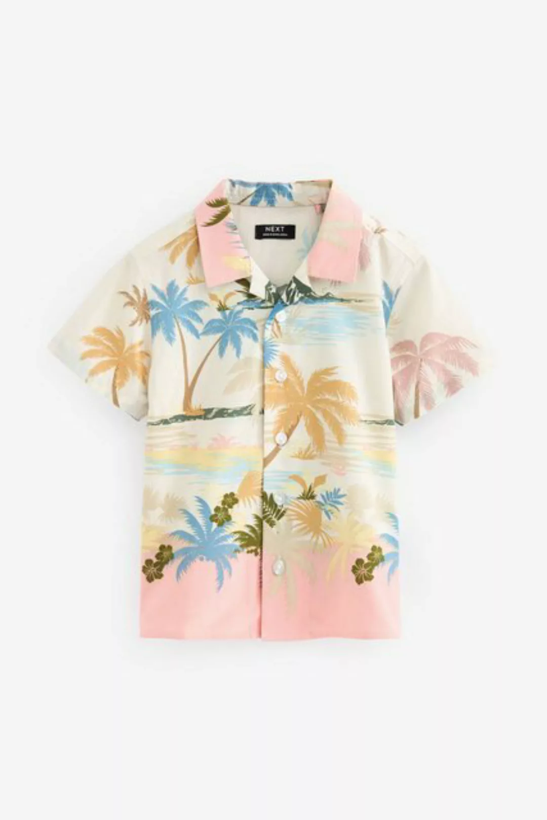 Next Kurzarmhemd Gemustertes Hemd mit kurzen Ärmeln (1-tlg) günstig online kaufen