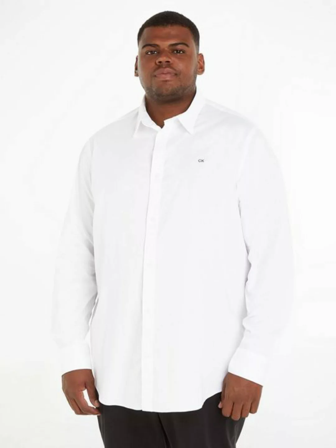 Calvin Klein Big&Tall Langarmhemd BT_STRETCH POPLIN SLIM SHIRT in großen Gr günstig online kaufen