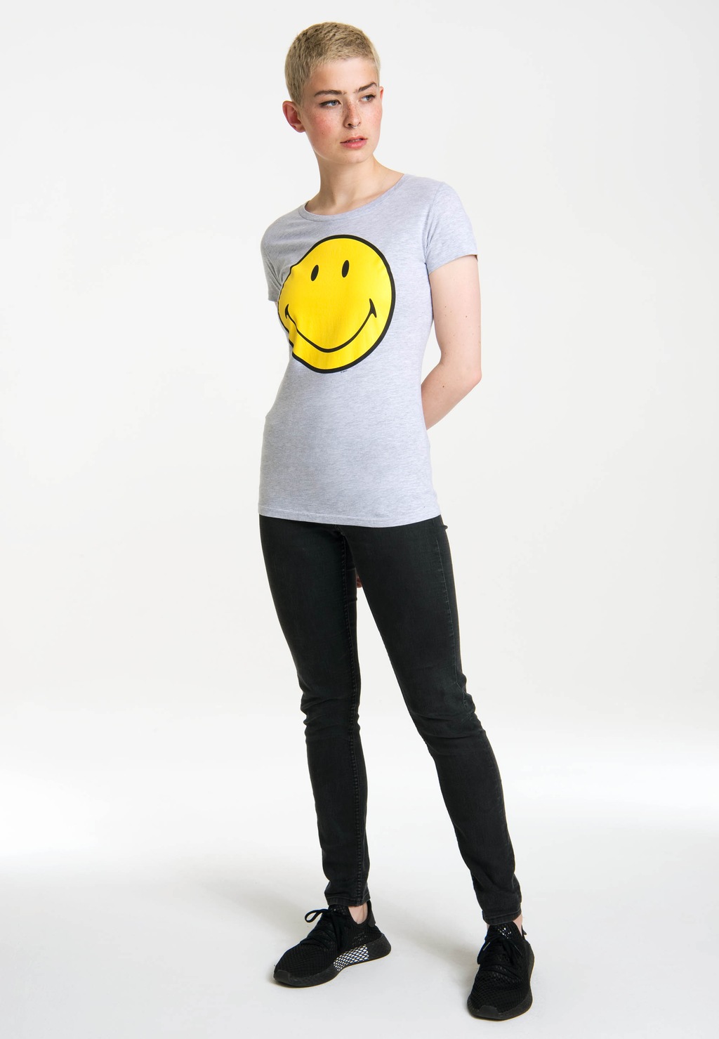 LOGOSHIRT T-Shirt "Original Smiley Face", mit lustigem Frontprint günstig online kaufen