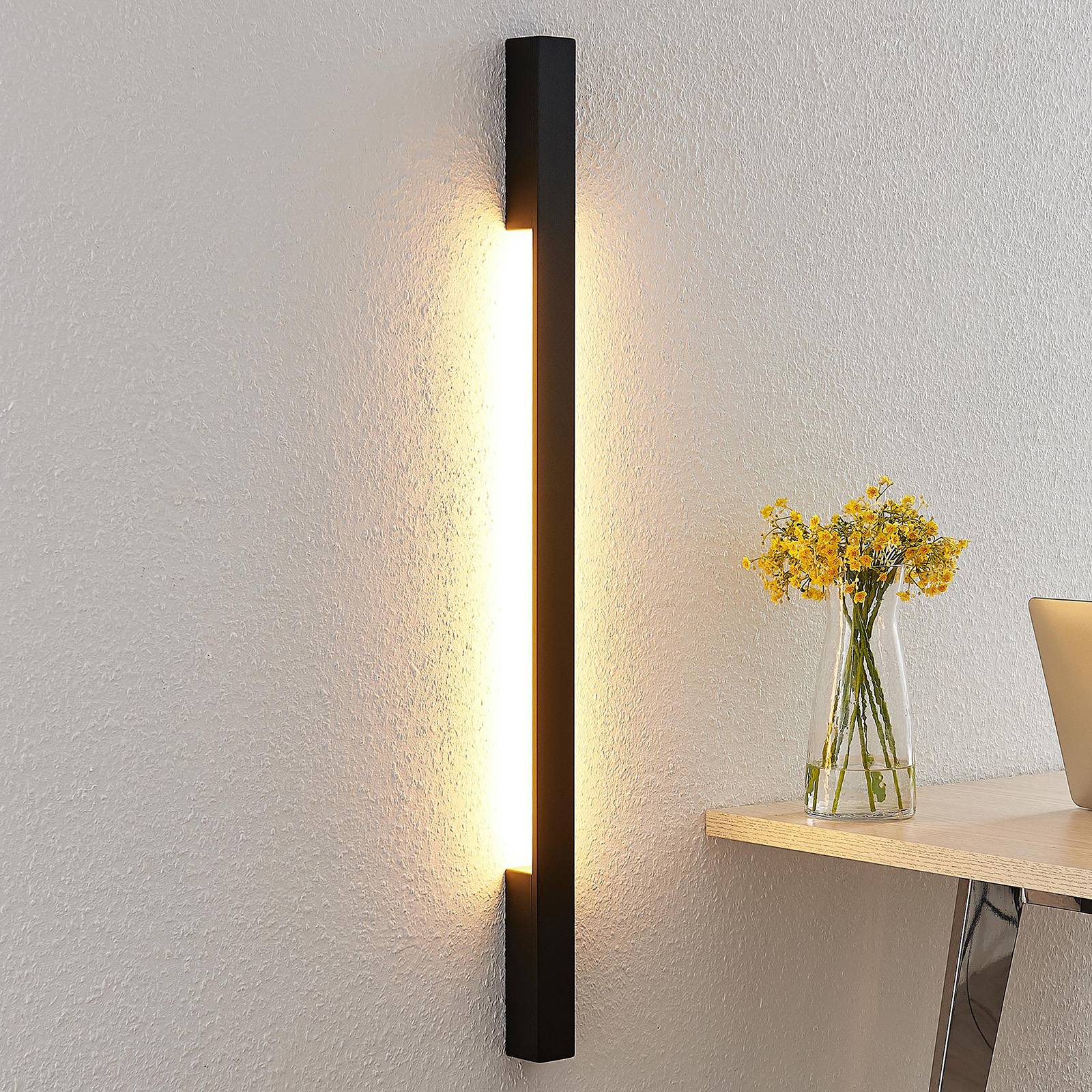 Arcchio Ivano LED-Wandleuchte, 91 cm, schwarz günstig online kaufen