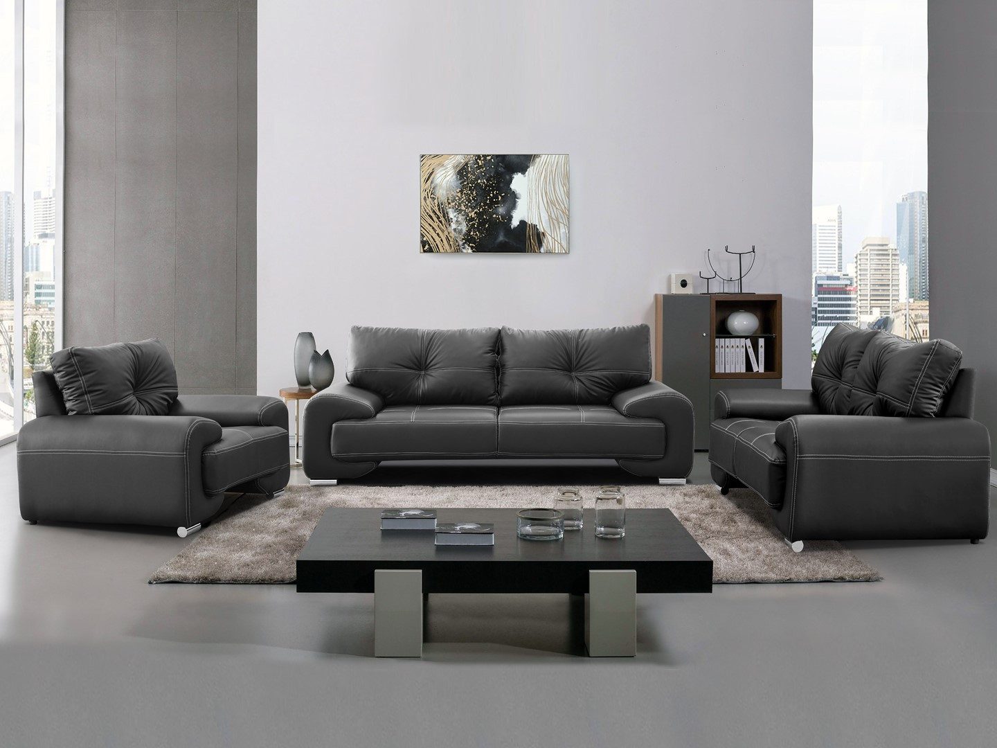 Beautysofa Big-Sofa Polstergarnitur Omega Set 3+2+1 günstig online kaufen