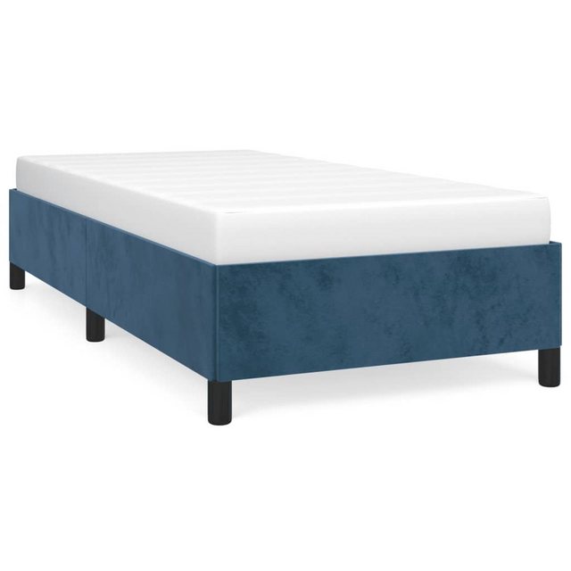 furnicato Bett Bettgestell Dunkelblau 90x190 cm Samt günstig online kaufen