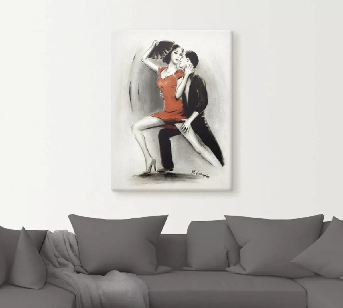 Artland Wandbild »Leidenschaftliches Tanzpaar«, Menschen, (1 St.) günstig online kaufen