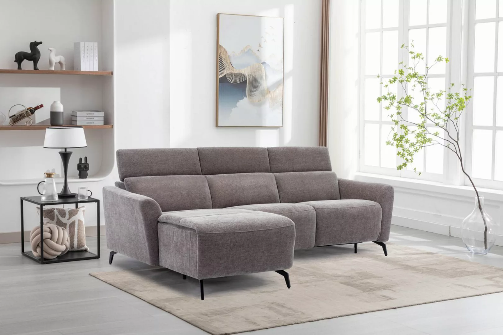 HARPER Sofa Ecksofa HARPER HOONAH (BB 230x170 cm) BB 230x170 cm grau Polste günstig online kaufen