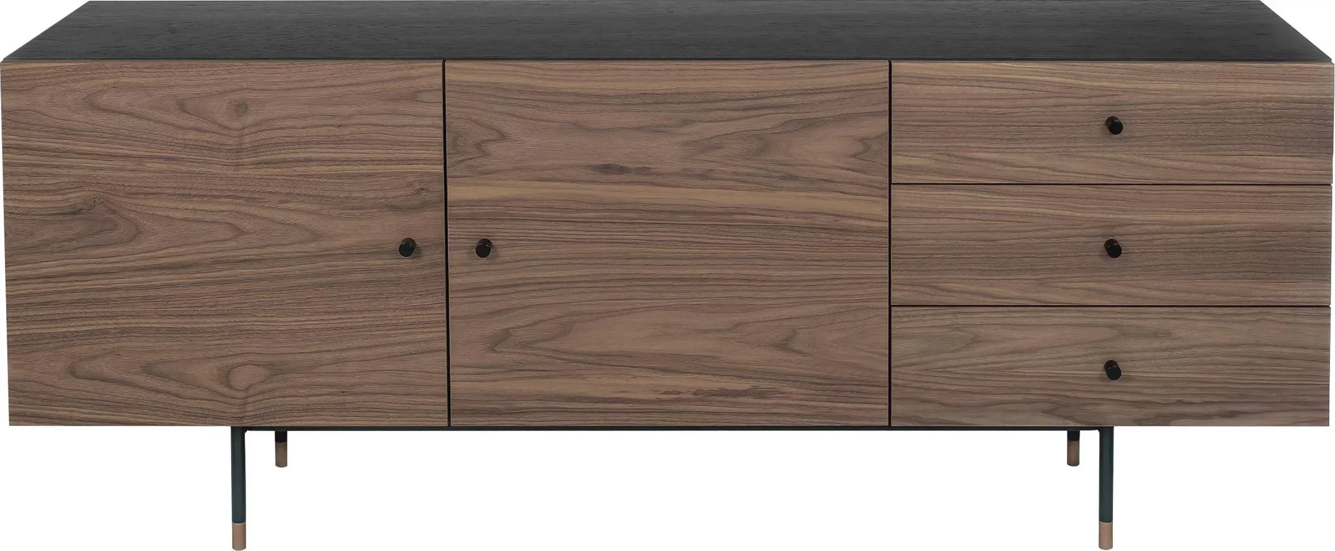 Woodman Sideboard "Daniel", Breite 180 cm, Holzfurnier aus Walnussbaum günstig online kaufen
