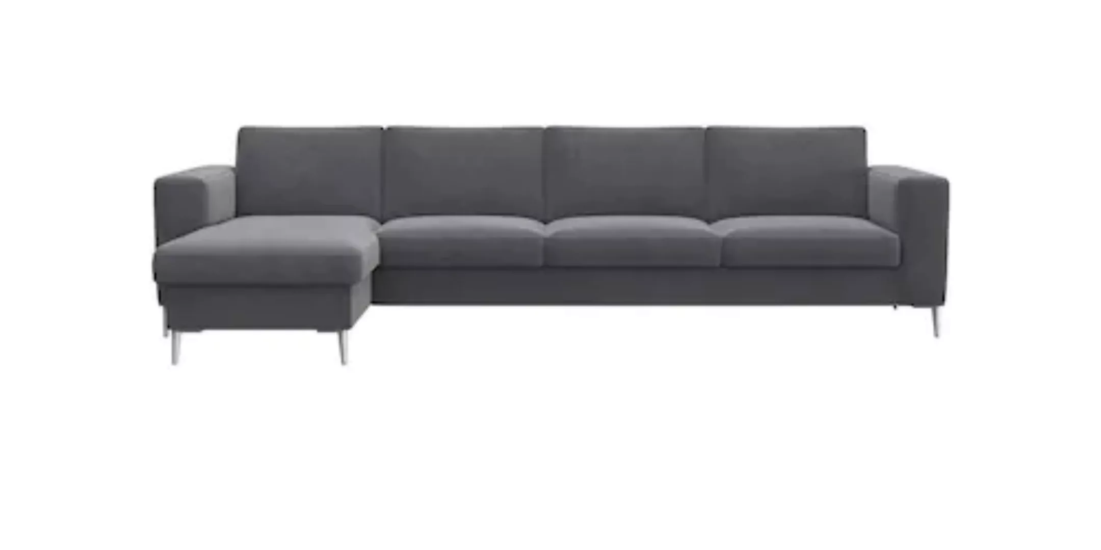 FLEXLUX Ecksofa "Fiore, L-Form", breite Armlehnen, Kaltschaum, Füße Alu günstig online kaufen