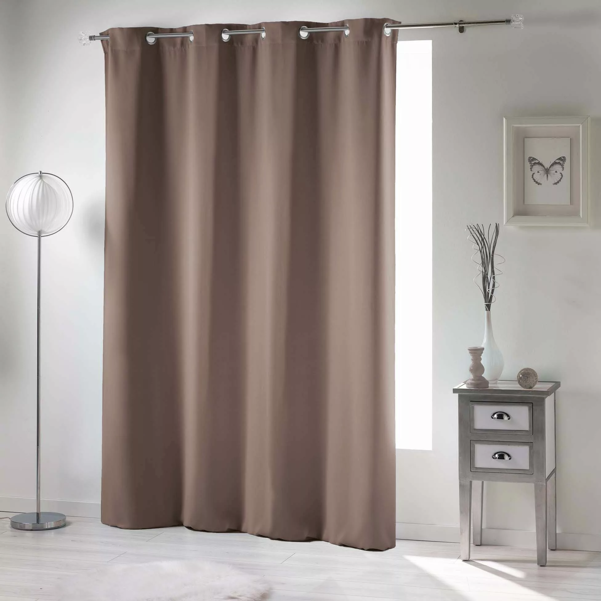 dynamic24 Vorhang, (1 St), Braun blickdicht günstig online kaufen