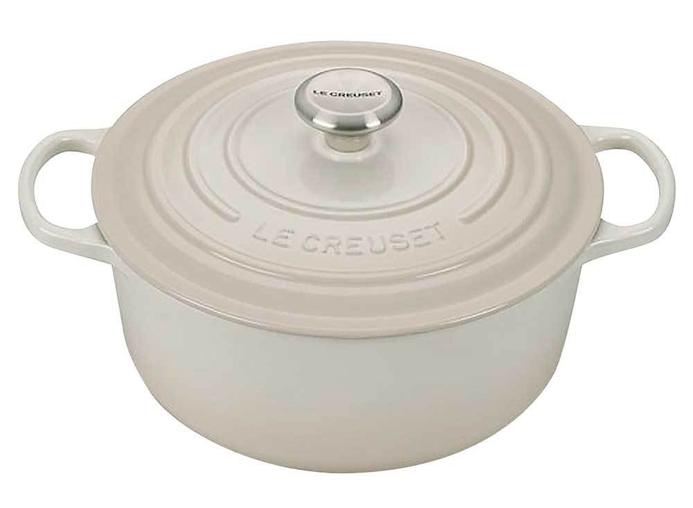 Le Creuset Bräter Signature Rund Gusseisen Meringue 26cm günstig online kaufen