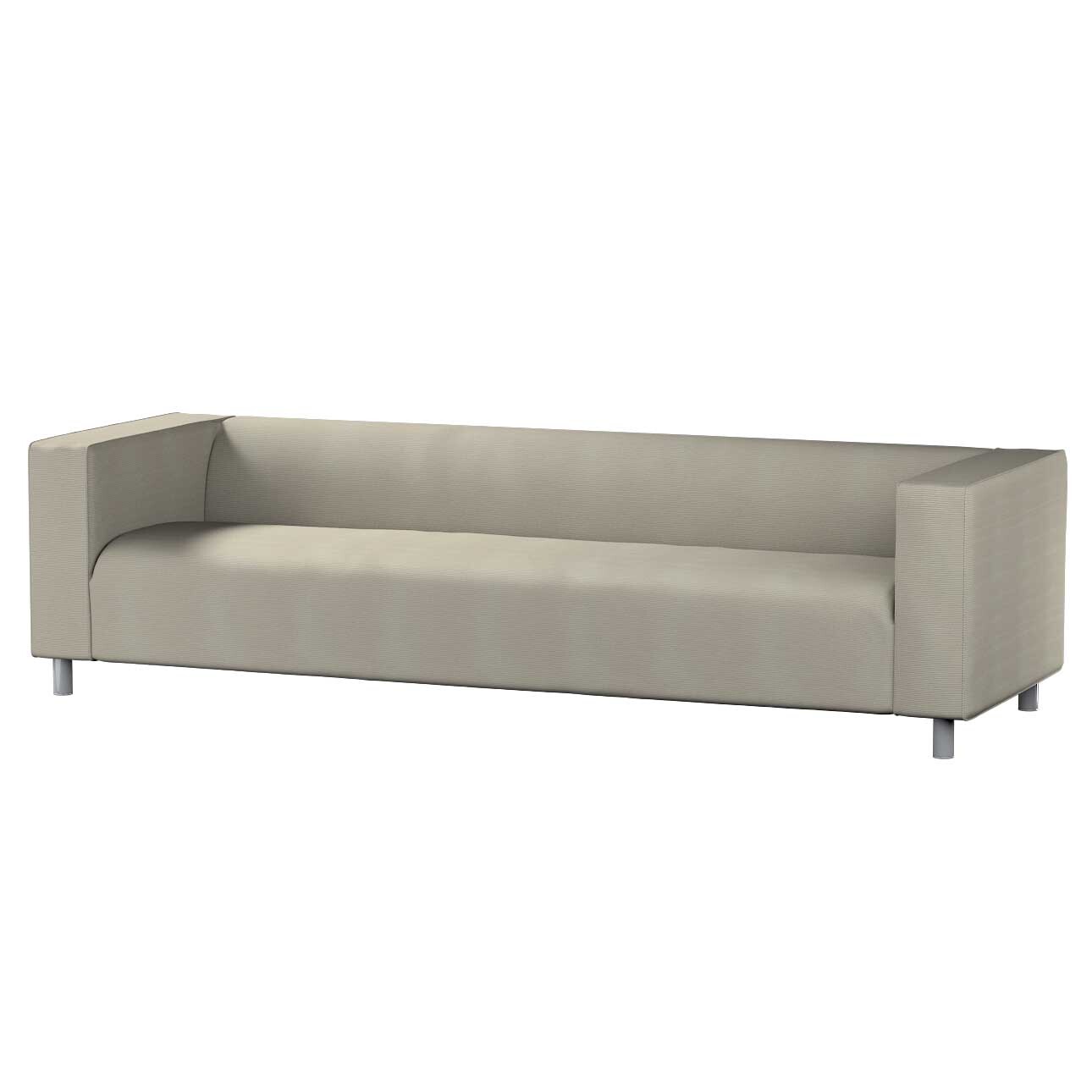 Bezug für Klippan 4-Sitzer Sofa, grau, Bezug für Klippan 4-Sitzer, Manchest günstig online kaufen