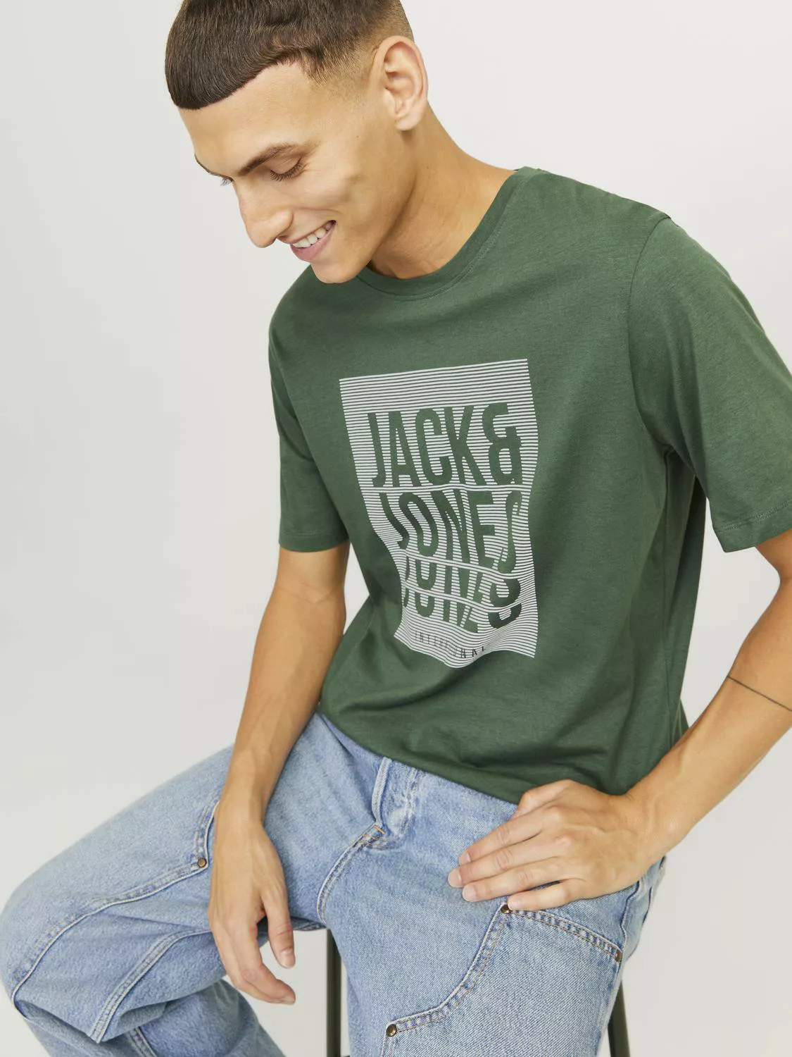 Jack & Jones T-Shirt JJFLINT TEE SS CREW NECK günstig online kaufen