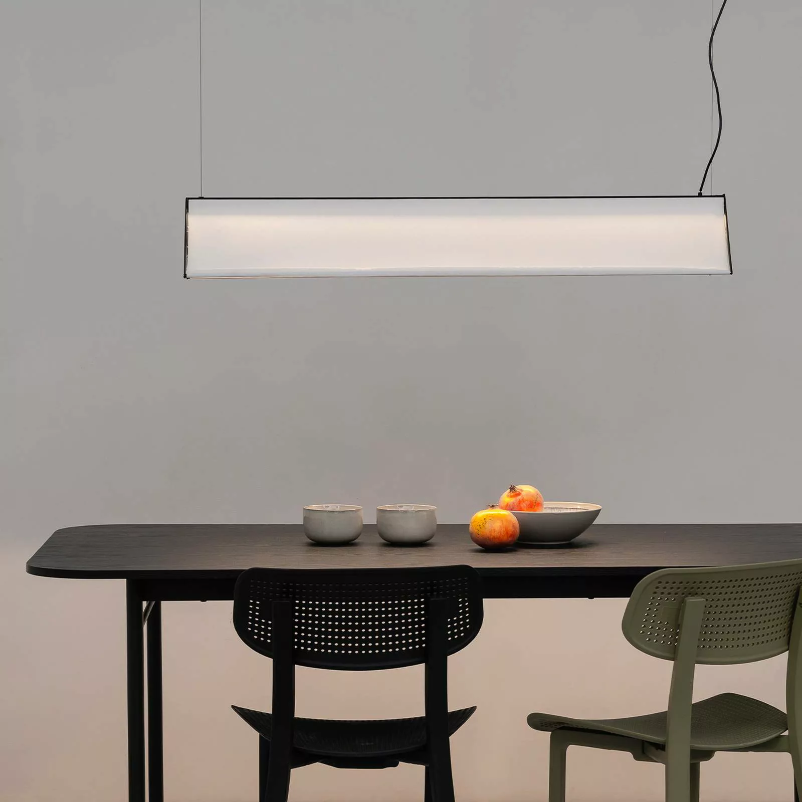 LED-Hängeleuchte Ludovico Surface, 115 cm, weiß günstig online kaufen