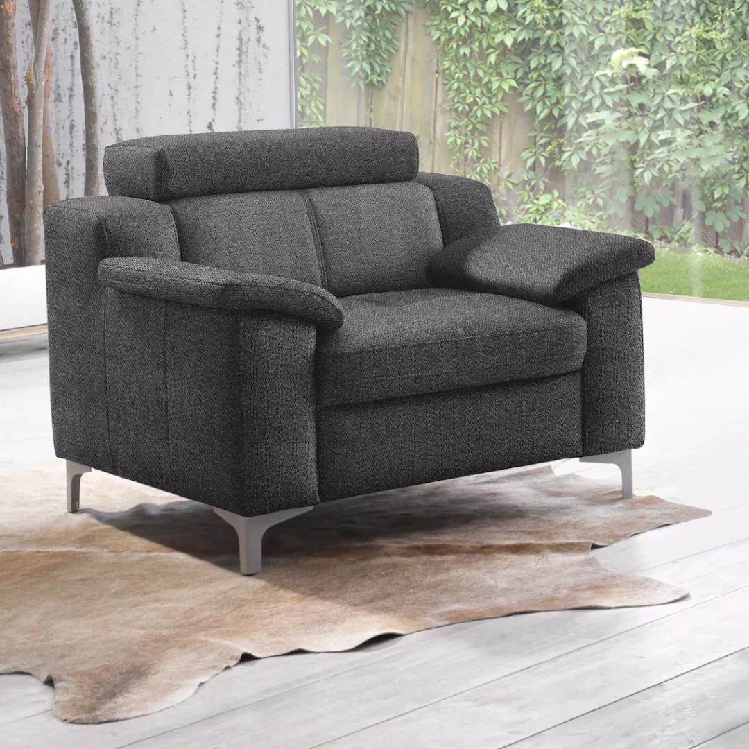 exxpo - sofa fashion Sessel "Florenz, Loungesessel, Relaxsessel mit hohem S günstig online kaufen