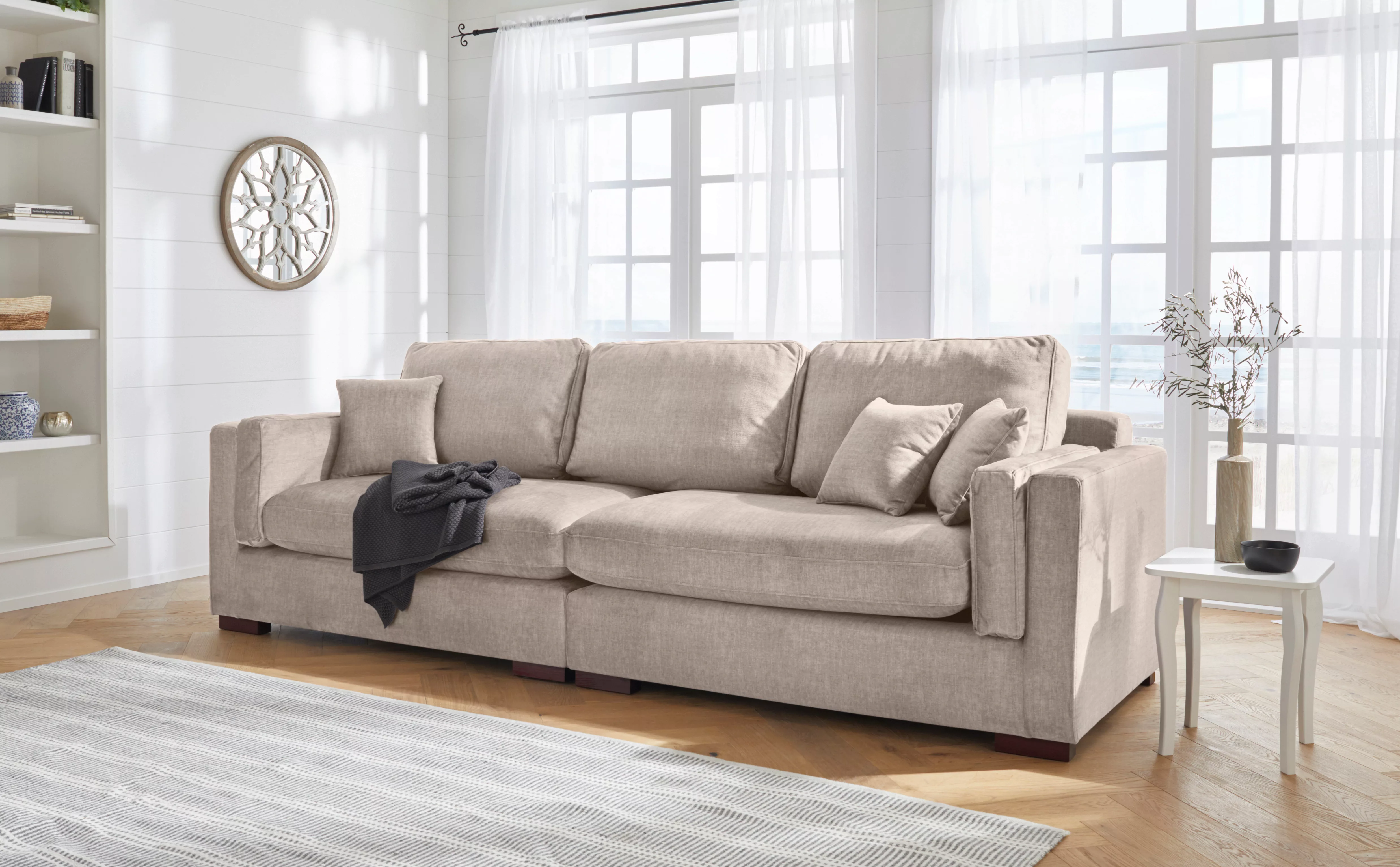 Home affaire Big-Sofa "Fresh Pond", in vielen Bezugsqualitäten und Farben, günstig online kaufen