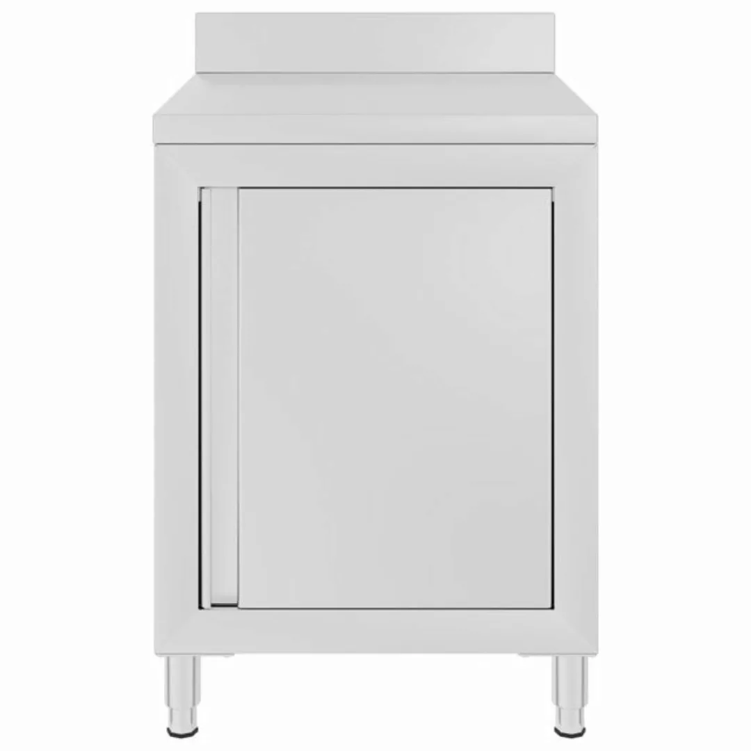 vidaXL Unterschrank Gastro-Arbeitstisch mit Schrank 60x60x96 cm Edelstahl günstig online kaufen