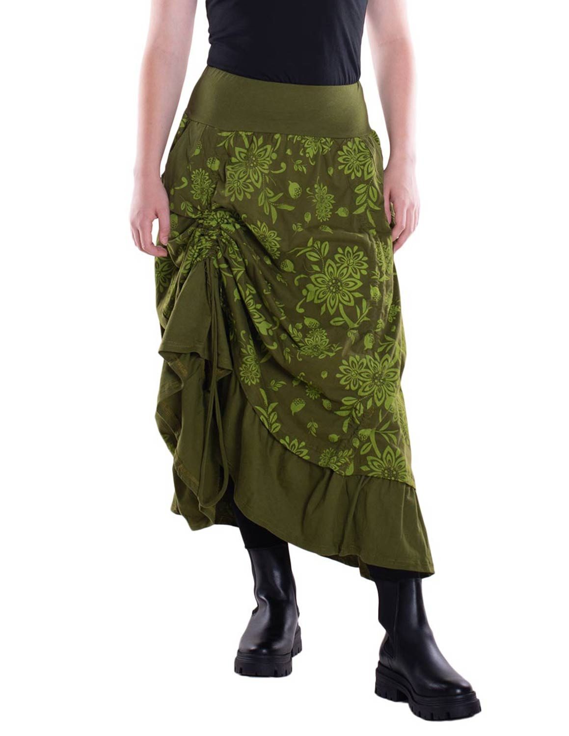 Vishes Maxirock Langer Damen Maxi-Rock längen-verstellbar günstig online kaufen