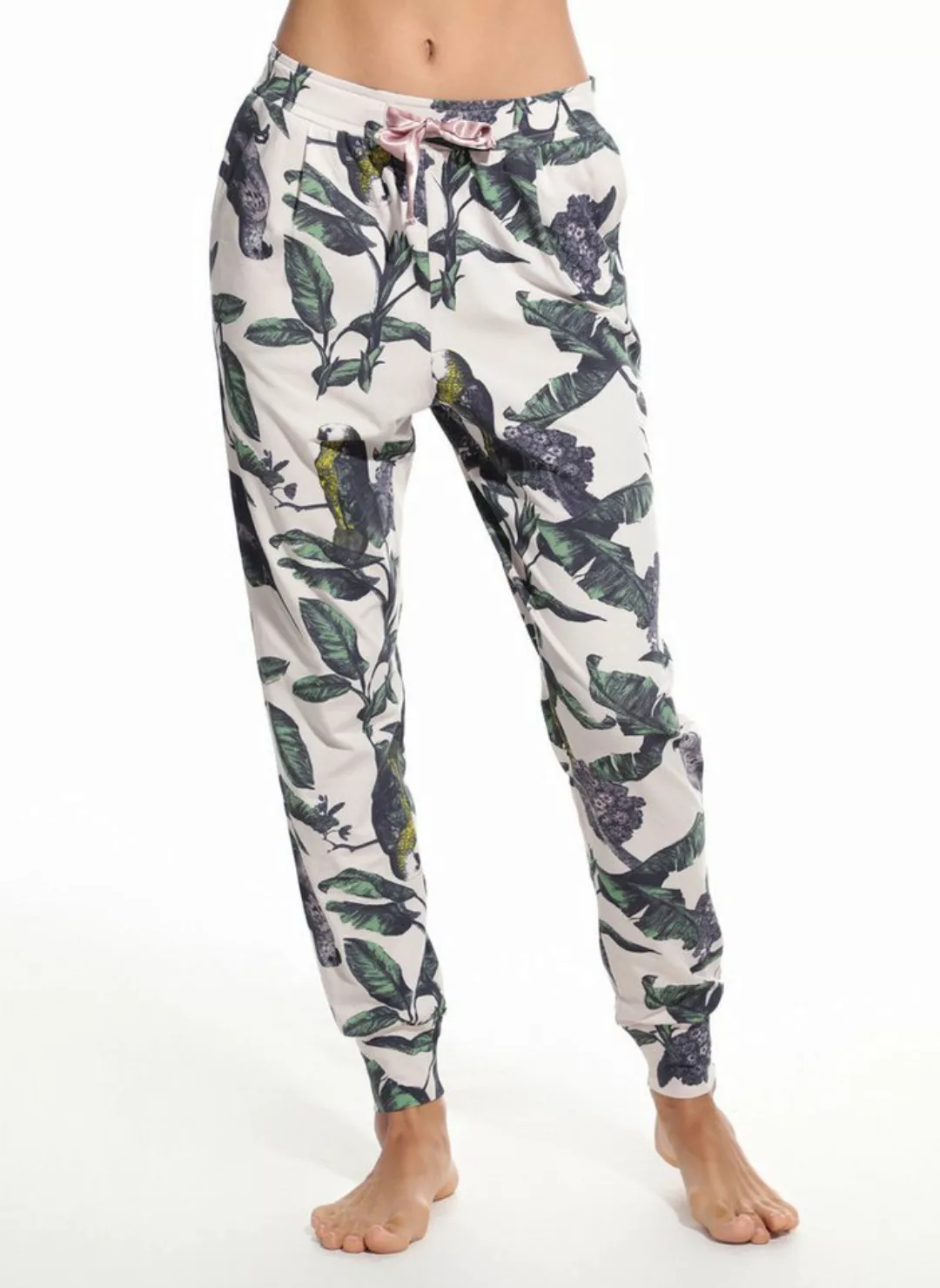 Short Stories Pyjamahose SHORT STORIES 621828 Pants crystal grey / print günstig online kaufen