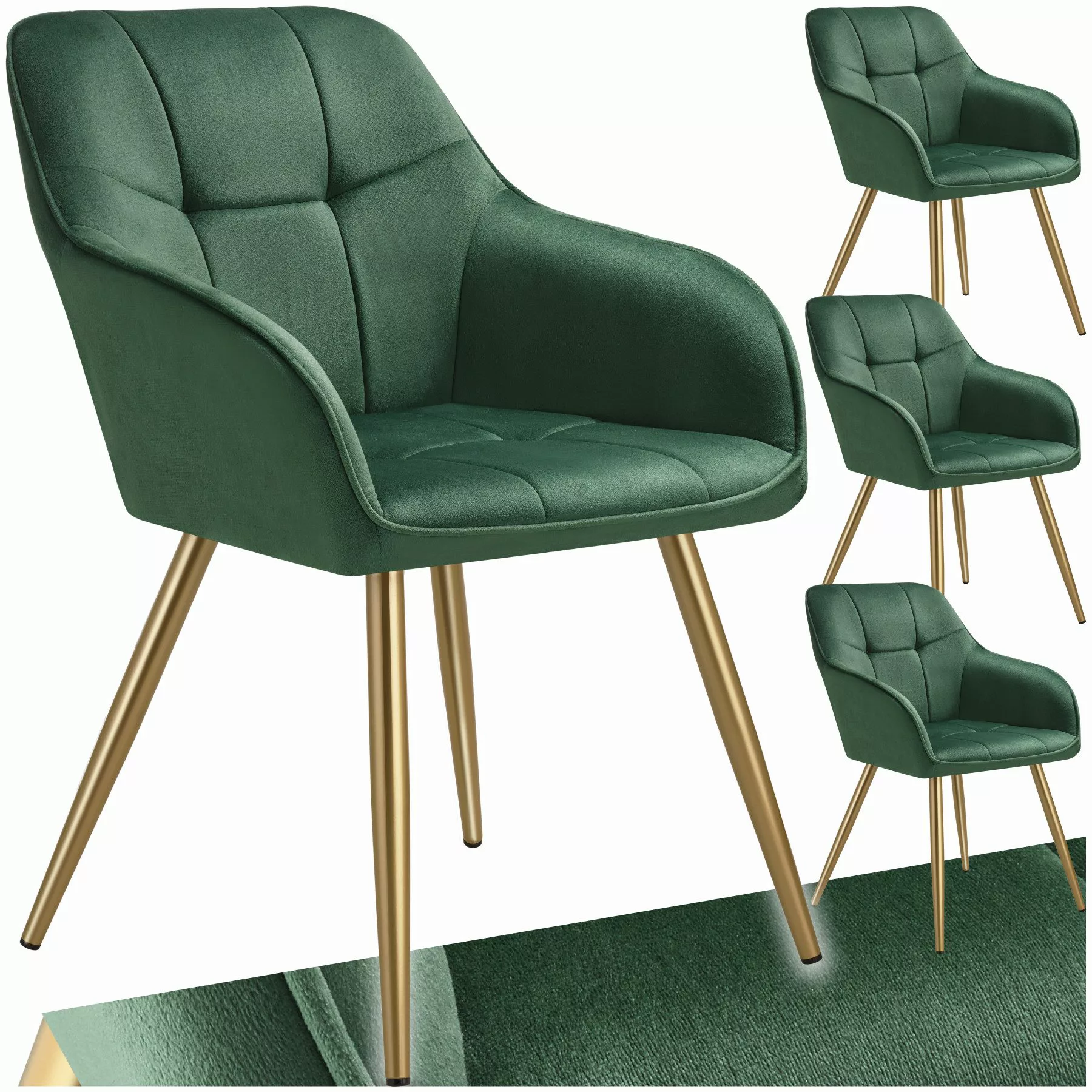 tectake Esszimmerstuhl Marilyn (Set., 4 St), günstig online kaufen