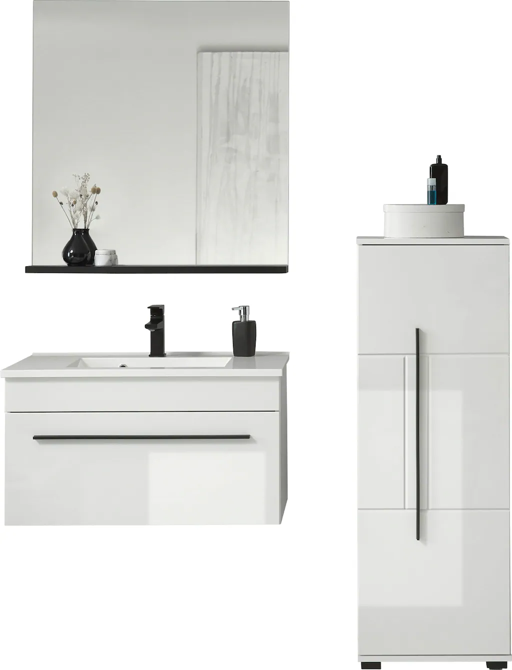 INOSIGN Badmöbel-Set "Cantara, Bad im modernen Design, 3-teiliges Badezimme günstig online kaufen