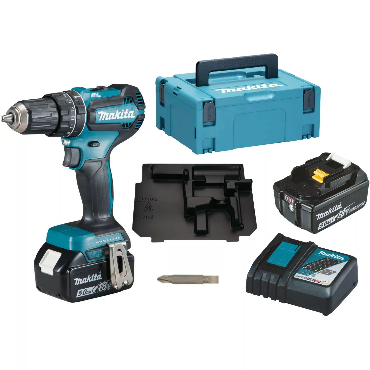 Makita 18 V Akku-Schlagbohrschrauber DHP485RTJ inkl. 5 Ah Akkus mit Koffer günstig online kaufen