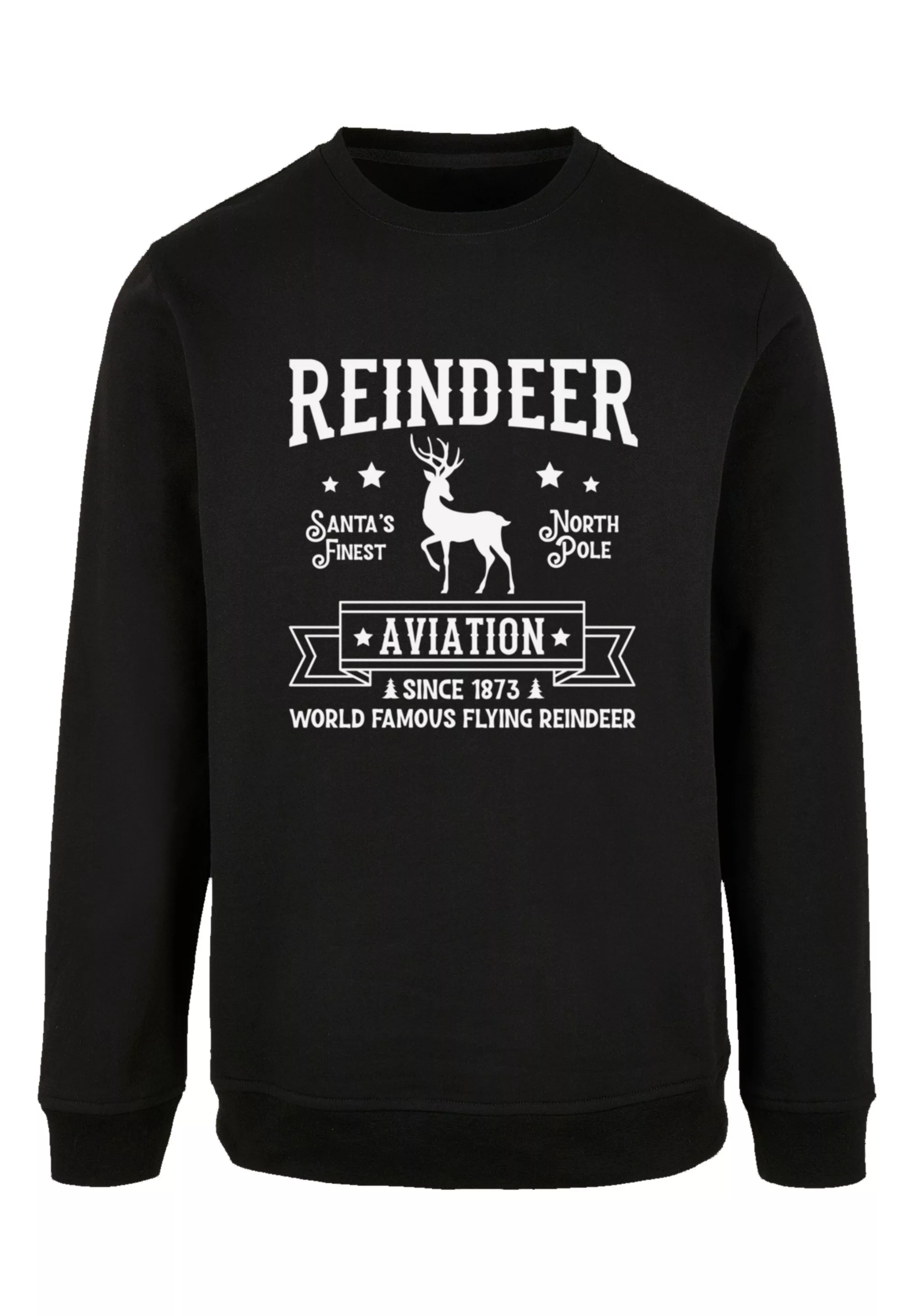 F4NT4STIC Sweatshirt "Reindeer Aviation Retro Weihnachten Sign", Premium Qu günstig online kaufen