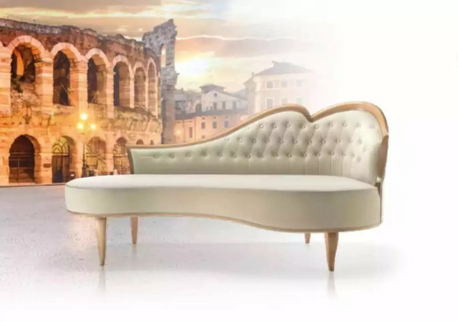 JVmoebel Chaiselongue Chaiselongue Chesterfield Klassischer Designer Einric günstig online kaufen