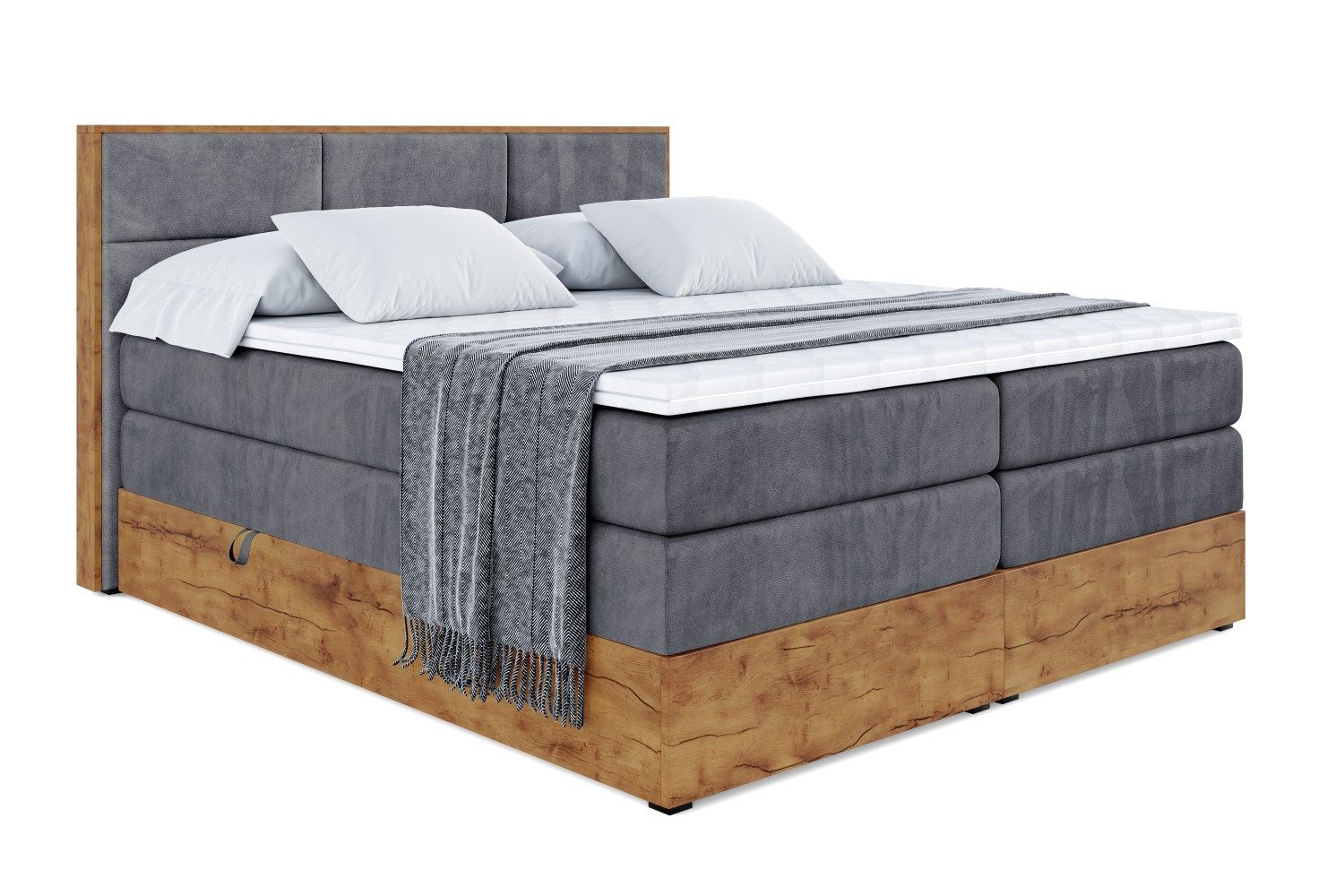 ALTDECOR Boxspringbett LOLLI1 KING (Multipocket-Matratze H4, günstig online kaufen