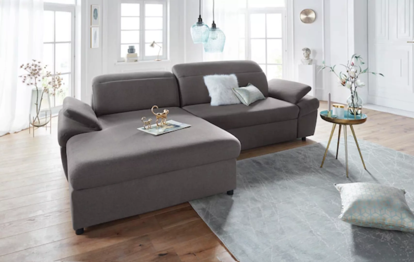 exxpo - sofa fashion Ecksofa "Kyoto, inkl. Kopfteil- und Armteilverstellung günstig online kaufen