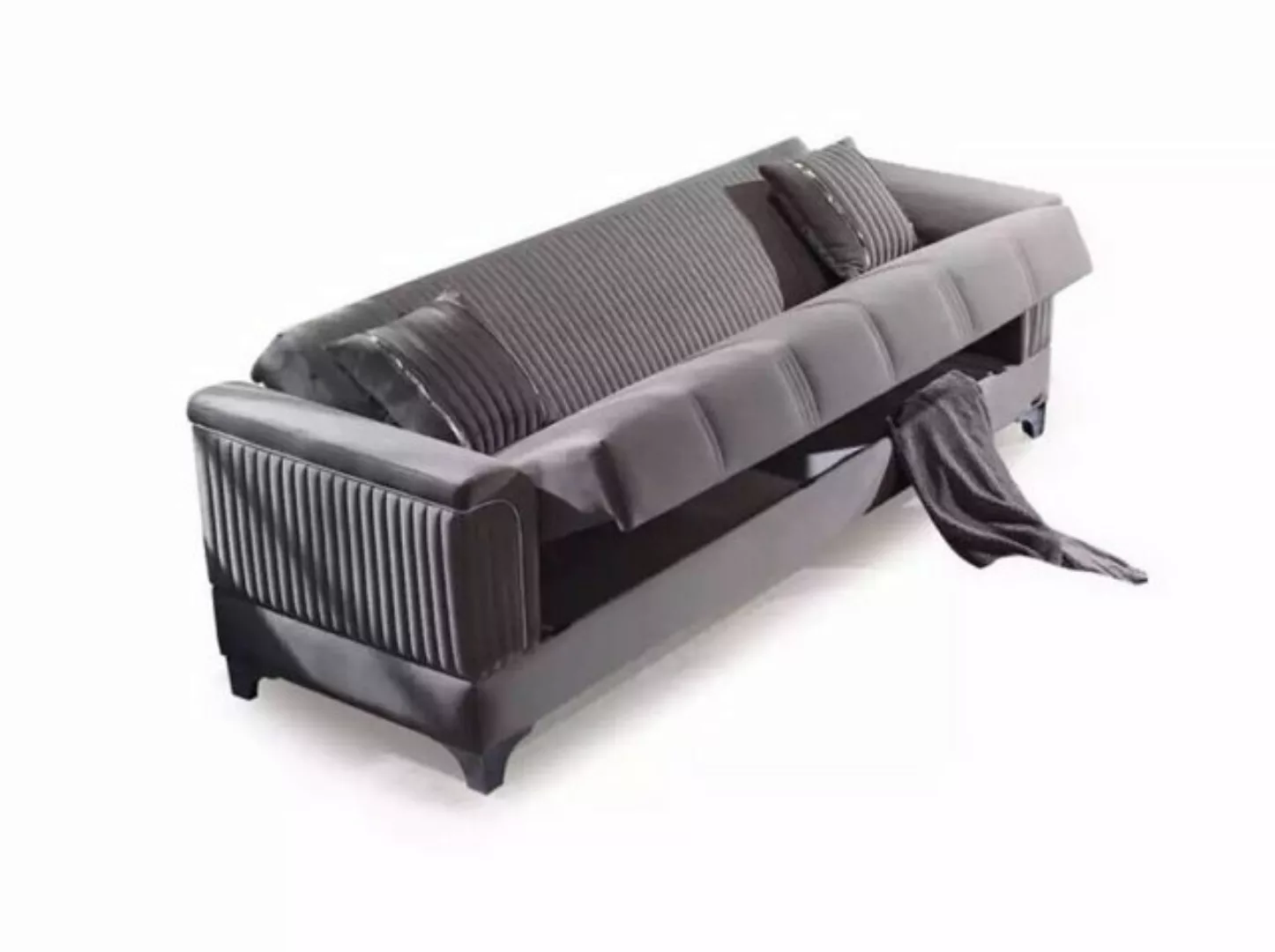 JVmoebel Sofa Graues Sofa Luxus 3-Sitzer Couch Wohnzimmer, 1 Teile, Made in günstig online kaufen