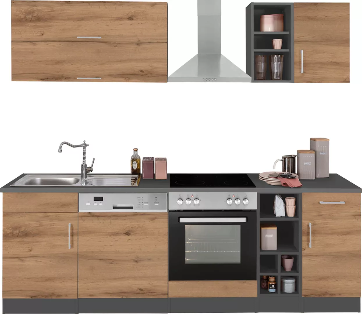 KOCHSTATION Küchenzeile "KS-Colmar", ohne E-Geräte, Breite 240 cm günstig online kaufen