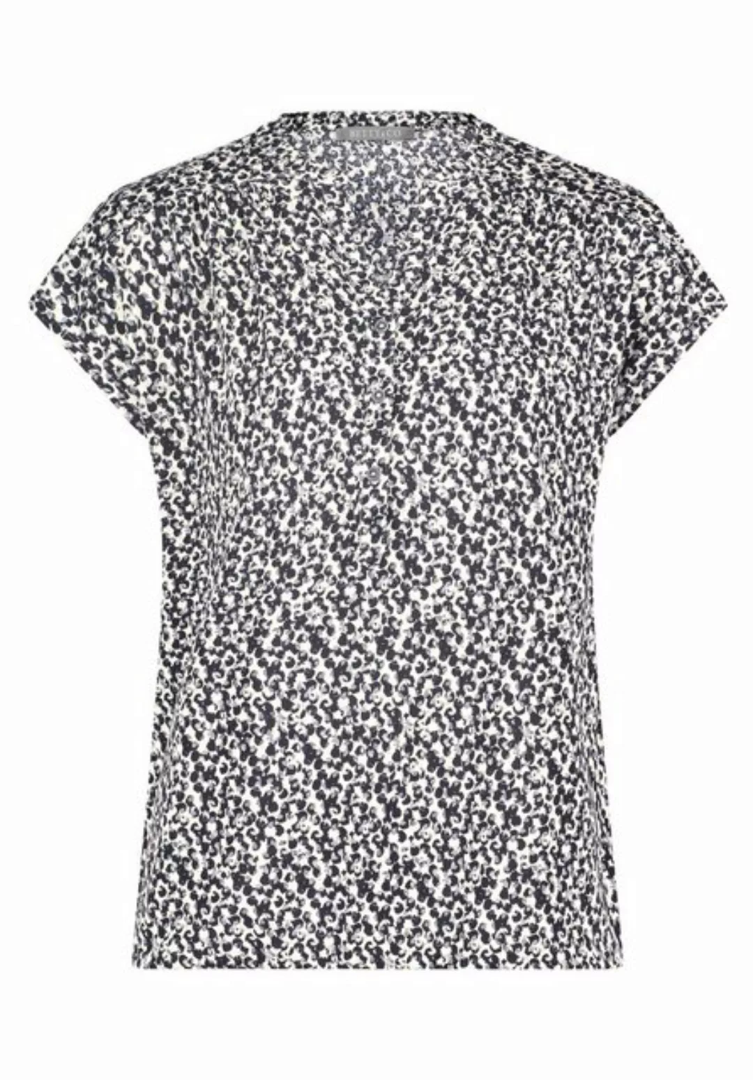 Betty&Co T-Shirt Shirt Kurz 1/2 Arm, Black-Nature günstig online kaufen