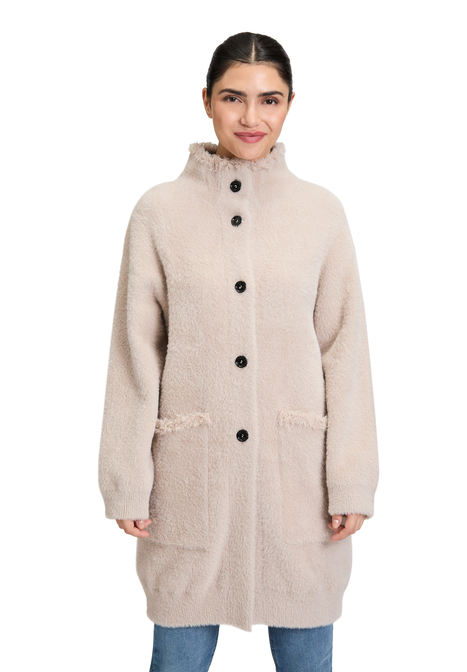 Amber & June Strickjacke "Amber & June Damen Winter-Strickjacke" günstig online kaufen