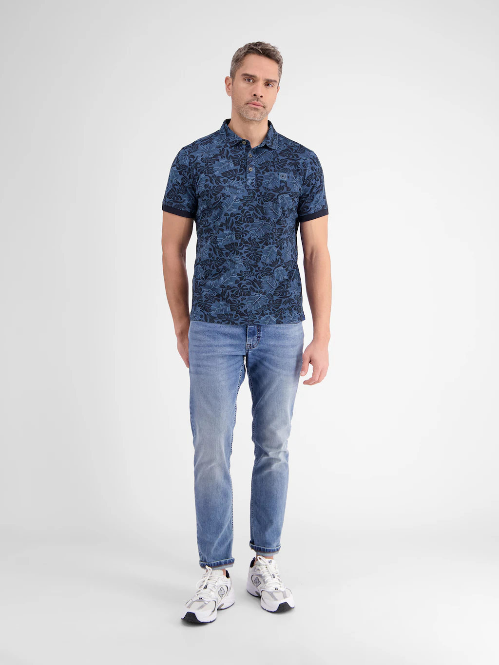 LERROS Poloshirt "LERROS Herren Poloshirt, floral bedruckt" günstig online kaufen