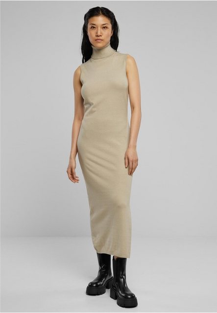 URBAN CLASSICS Sommerkleid Ladies Knitted Eco Viscose Turtleneck Dress günstig online kaufen