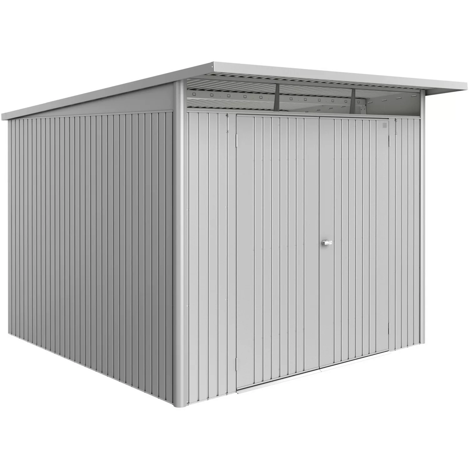 Biohort Gerätehaus Avantgarde Eco Silber-Metallic  209 cm x 252 cm x 252 cm günstig online kaufen