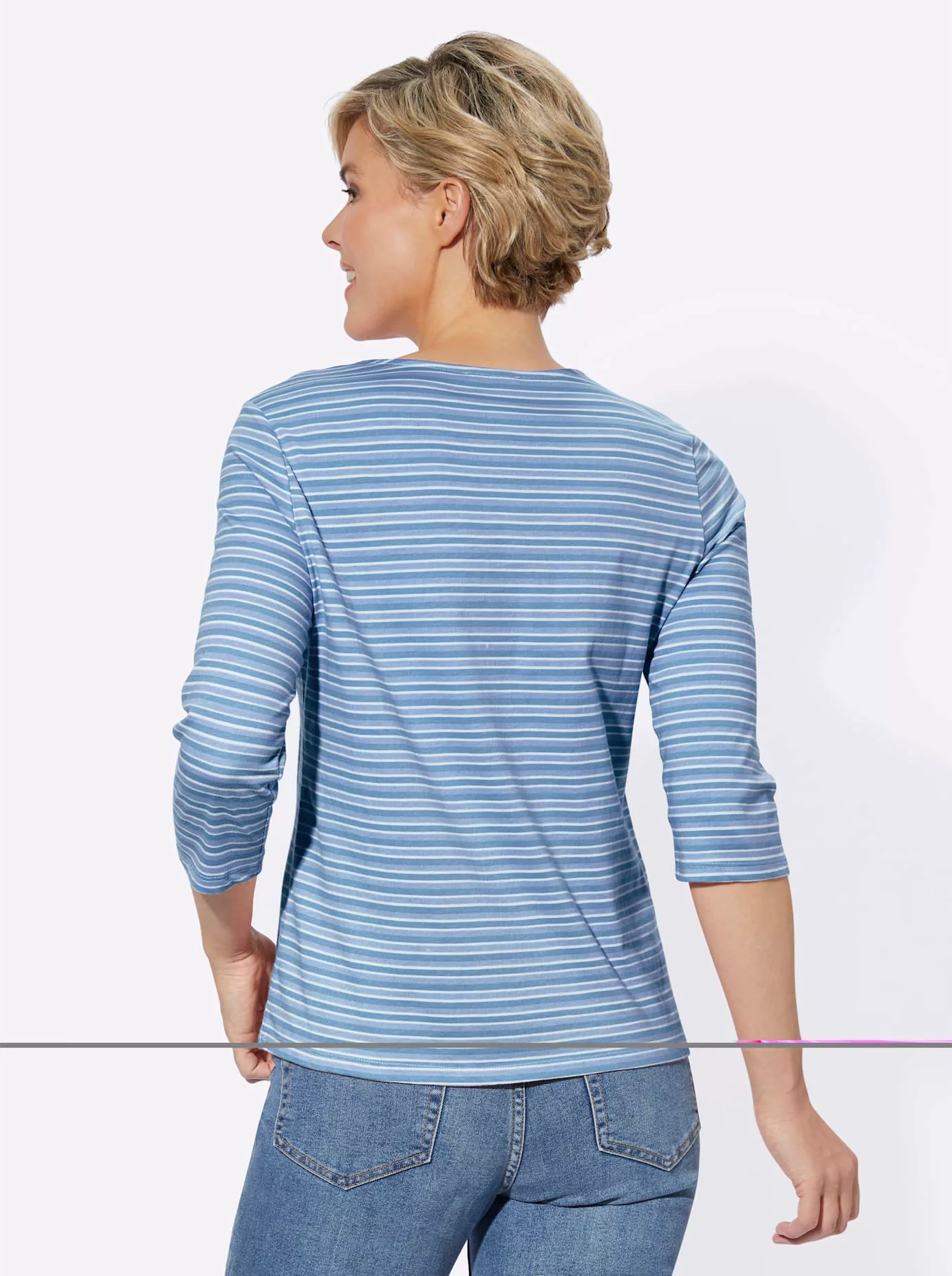 Casual Looks 3/4-Arm-Shirt "Ringelshirt" günstig online kaufen