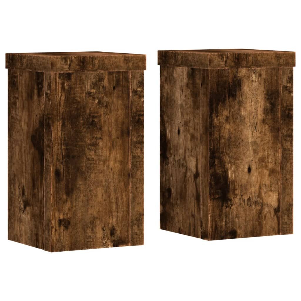 vidaXL Blumenständer Pflanzenständer 2 Stk. Räuchereiche günstig online kaufen