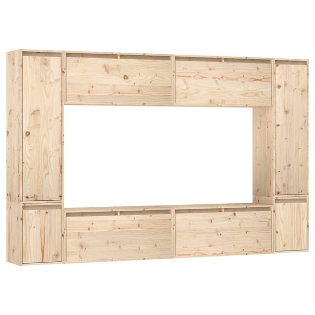 vidaXL TV-Schrank TV-Schränke 8 Stk Massivholz Kiefer Lowboard Lowboard günstig online kaufen