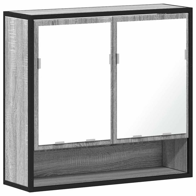 vidaXL Badezimmerspiegelschrank Bad-Spiegelschrank Grau Sonoma 65x20x60 cm günstig online kaufen