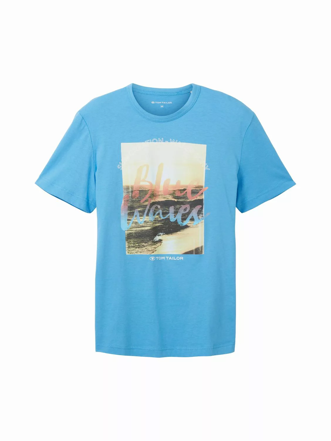 Tom Tailor Herren T-Shirt BLUE WAVES - Regular Fit günstig online kaufen