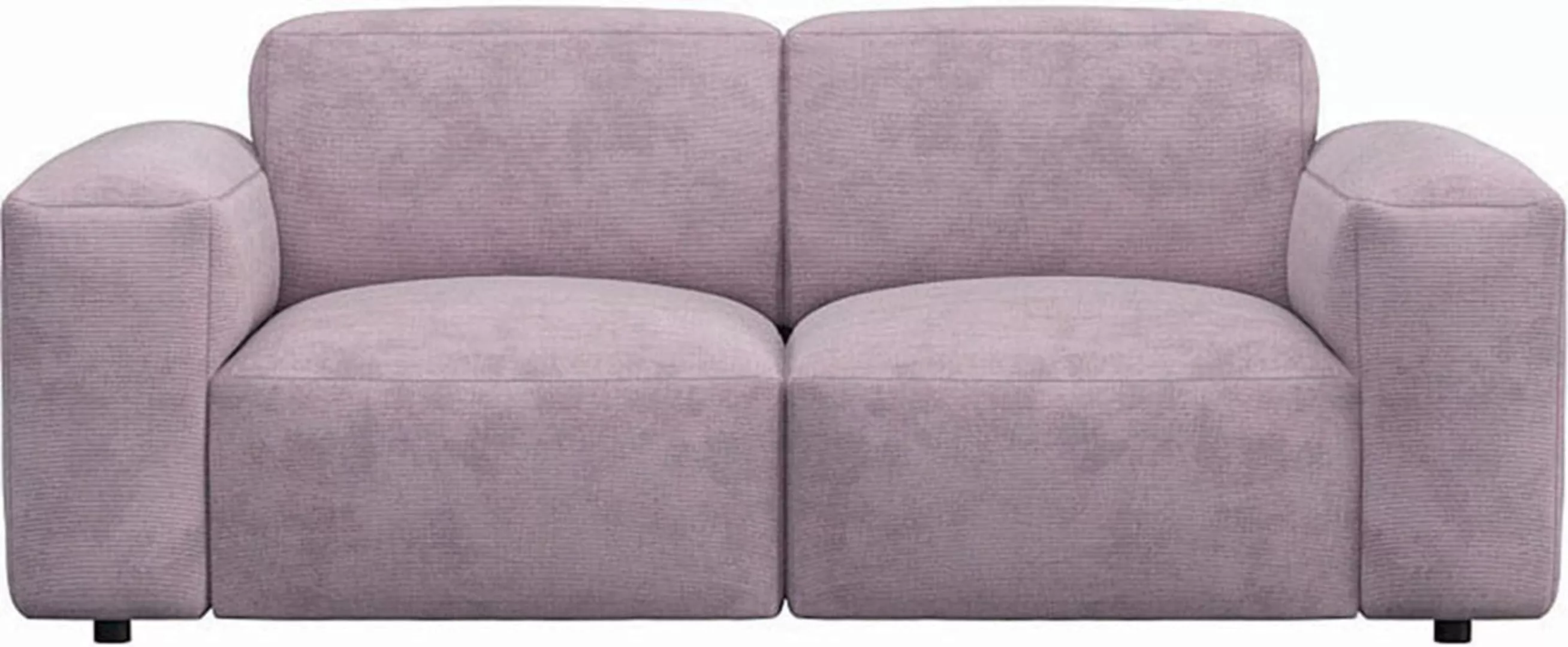 FLEXLUX 2-Sitzer »Lucera Sofa«, modern & anschmiegsam, Kaltschaum, Stahl-We günstig online kaufen