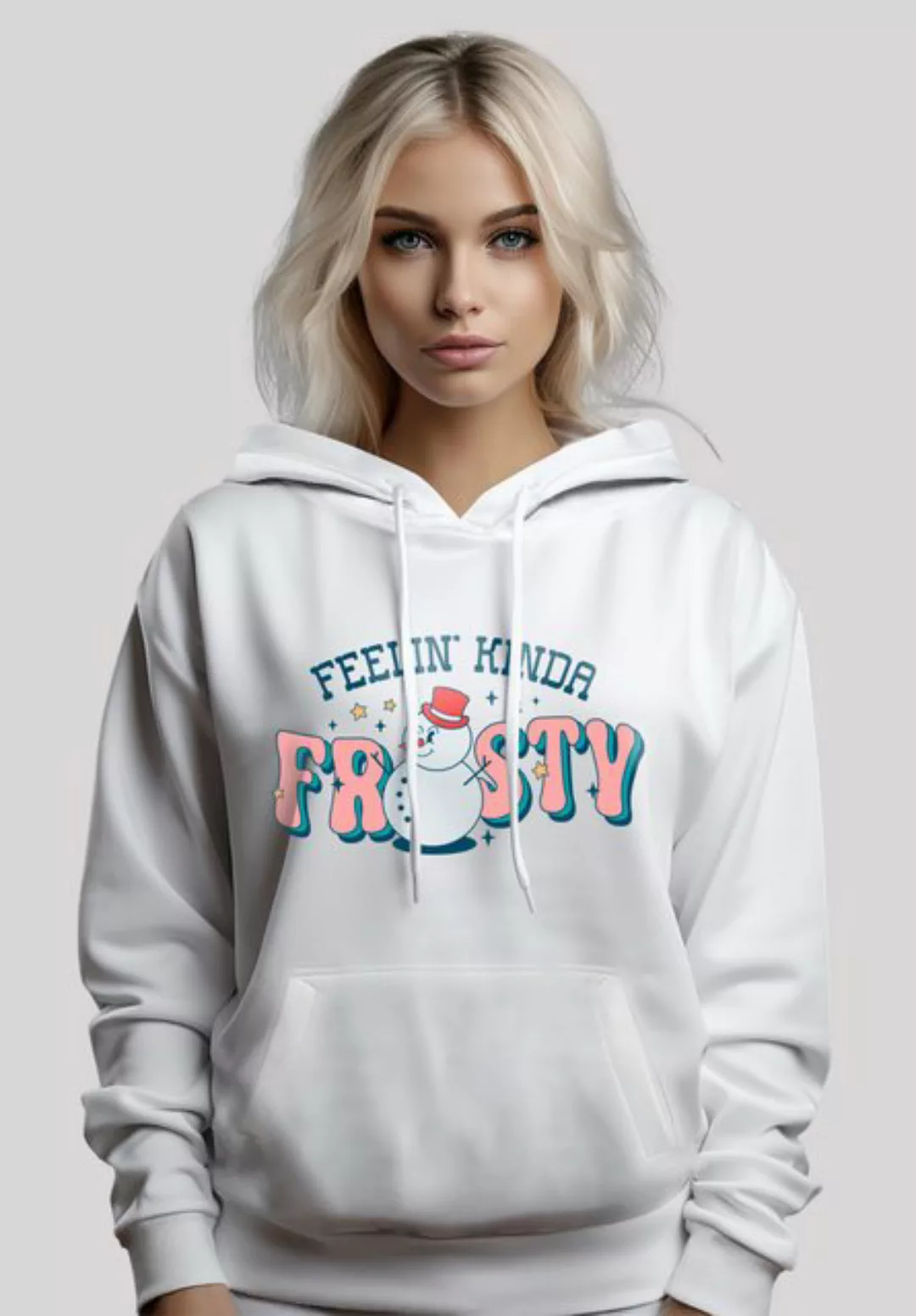 F4NT4STIC Kapuzenpullover Feelin Kinda Frosty Snowman Premium Qualität günstig online kaufen